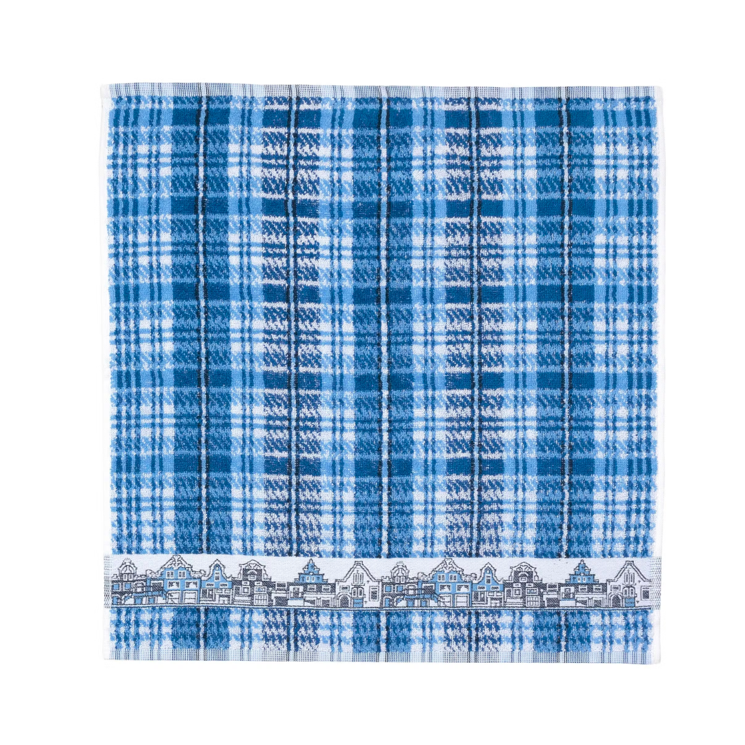 Breng een vleugje Nederlandse cultuur in je keuken met de keukendoeken met Delfts Blauwe Print van klassieke Amsterdamse grachten. De betaalbaarheid, bruikbaarheid en charmante ontwerp maakt de doek een must-have voor elke liefhebber van de Nederlandse cultuur of iedereen die een vleugje eigenzinnigheid wil toevoegen.