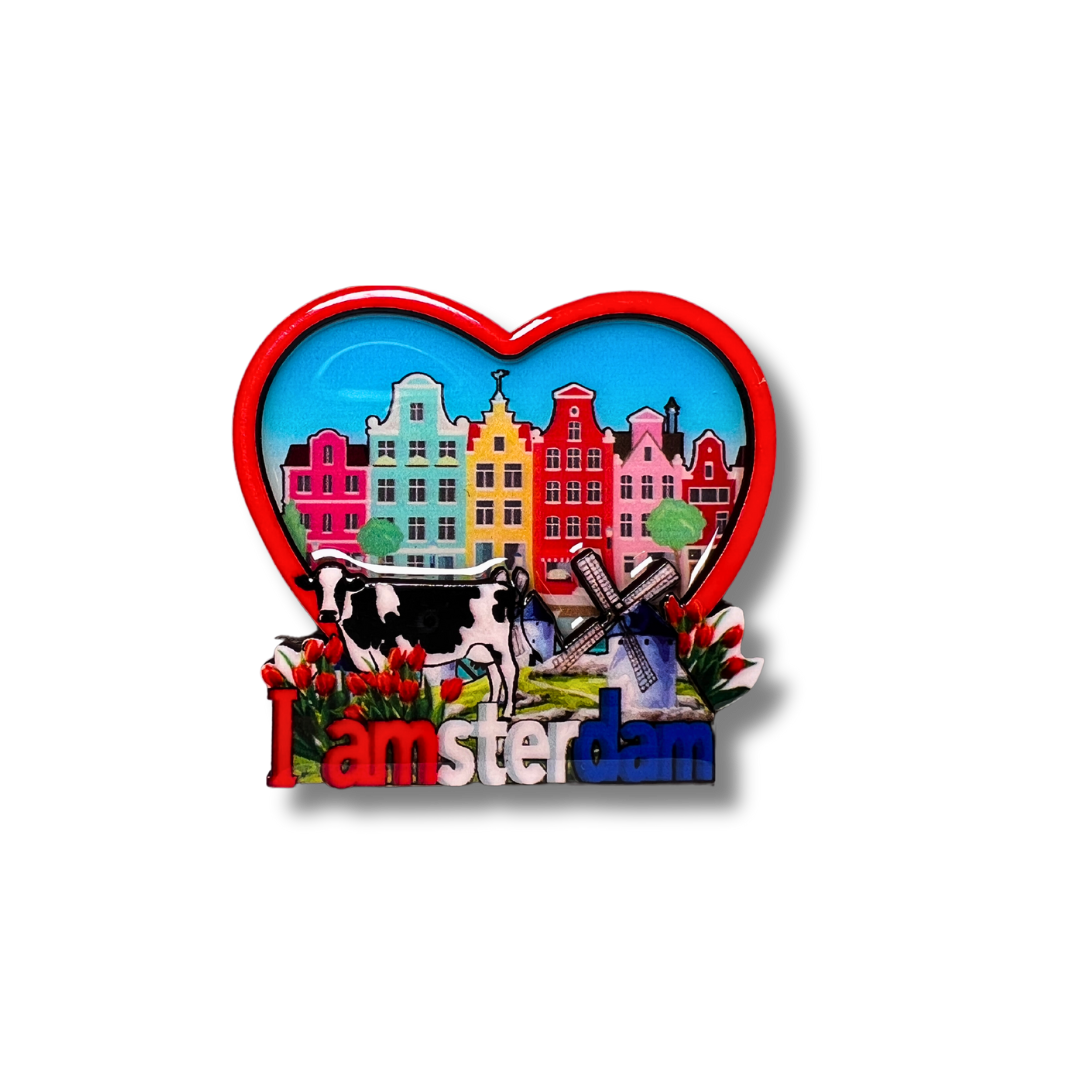 holland magneten magneet koelkastmagneet amsterdam delfts blauw molen tulp koe typisch hollands souvenir holland souvenir nederland amsterdam rotterdam kussend paar delftsblauw kado cadeau idee kado voor toerist klompen oranje klomp grachten fiets brug