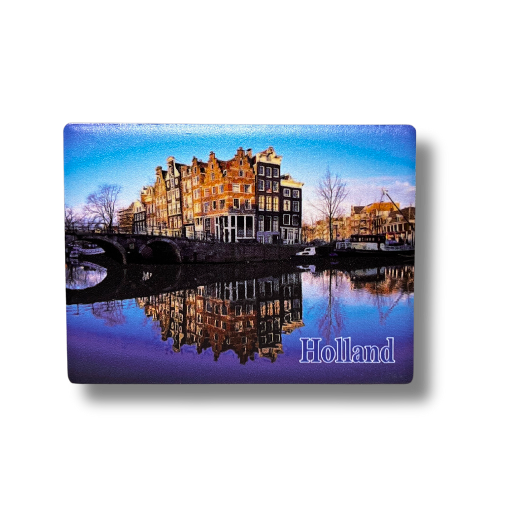 holland magneten magneet koelkastmagneet amsterdam delfts blauw molen tulp koe typisch hollands souvenir holland souvenir nederland amsterdam rotterdam kussend paar delftsblauw kado cadeau idee kado voor toerist klompen oranje klomp grachten fiets brug