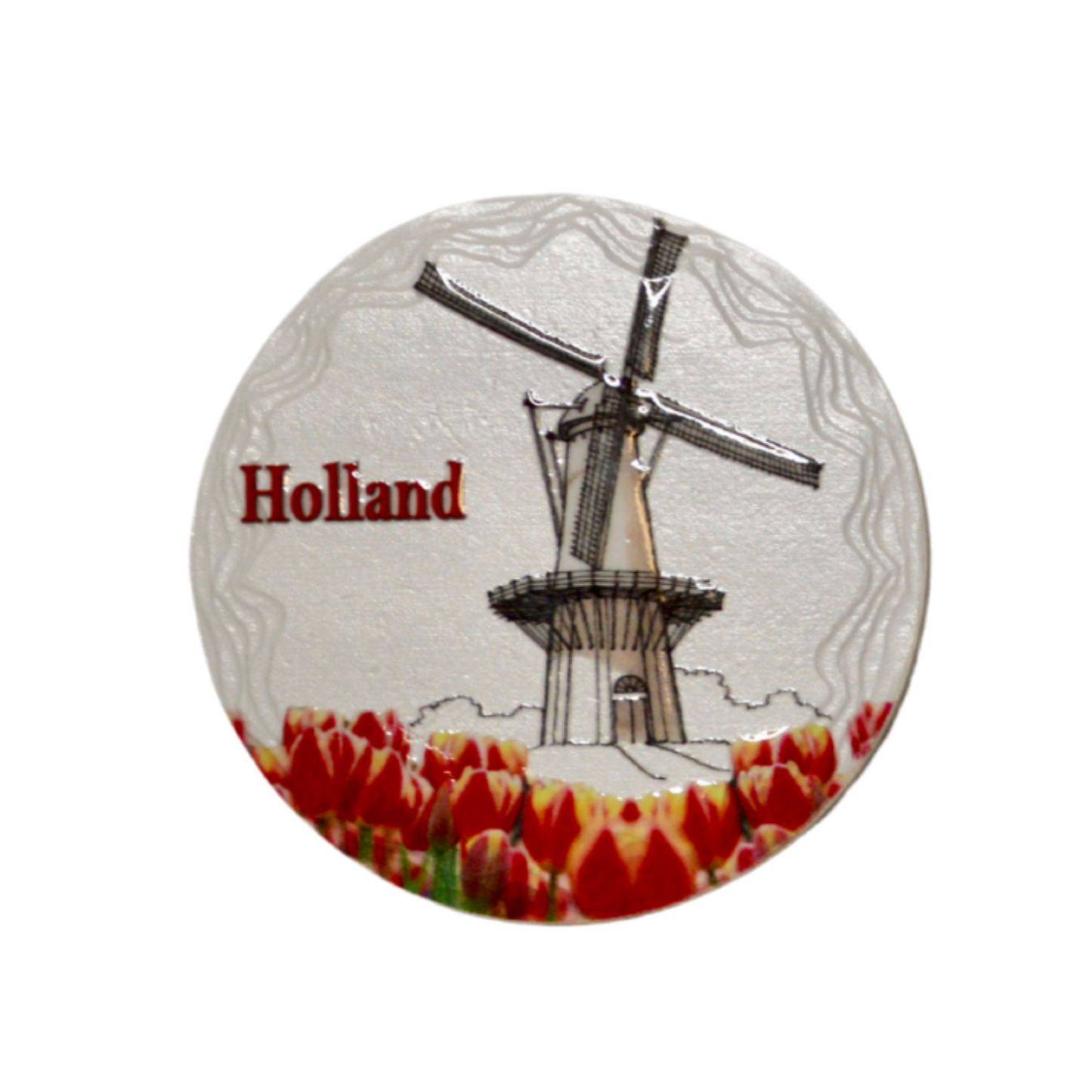 De koelkastmagneet is een uniek en leuk Holland souvenir. Deze magneet is een must-have voor iedereen die trots is op Nederland! Het is ook voorzien van een sterke magnetische achterkant, waardoor het zeker vast zal blijven zitten aan elke koelkast.