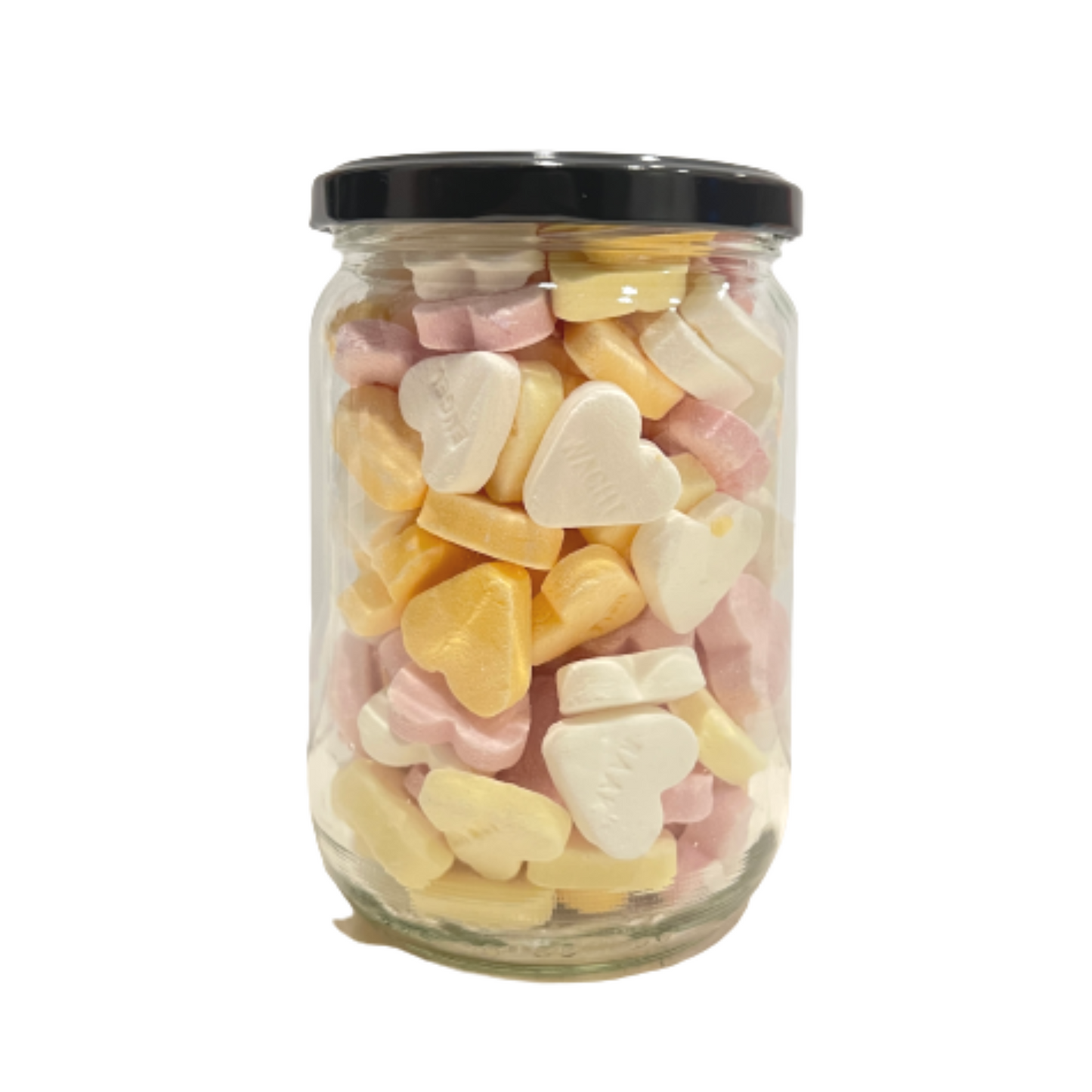 bedankt snoeppot bedrijfscadeau altijd goed cadeau bedrijven kado harten snoepgoed hartjes snoepjes creatief klein goedkoop cadeau