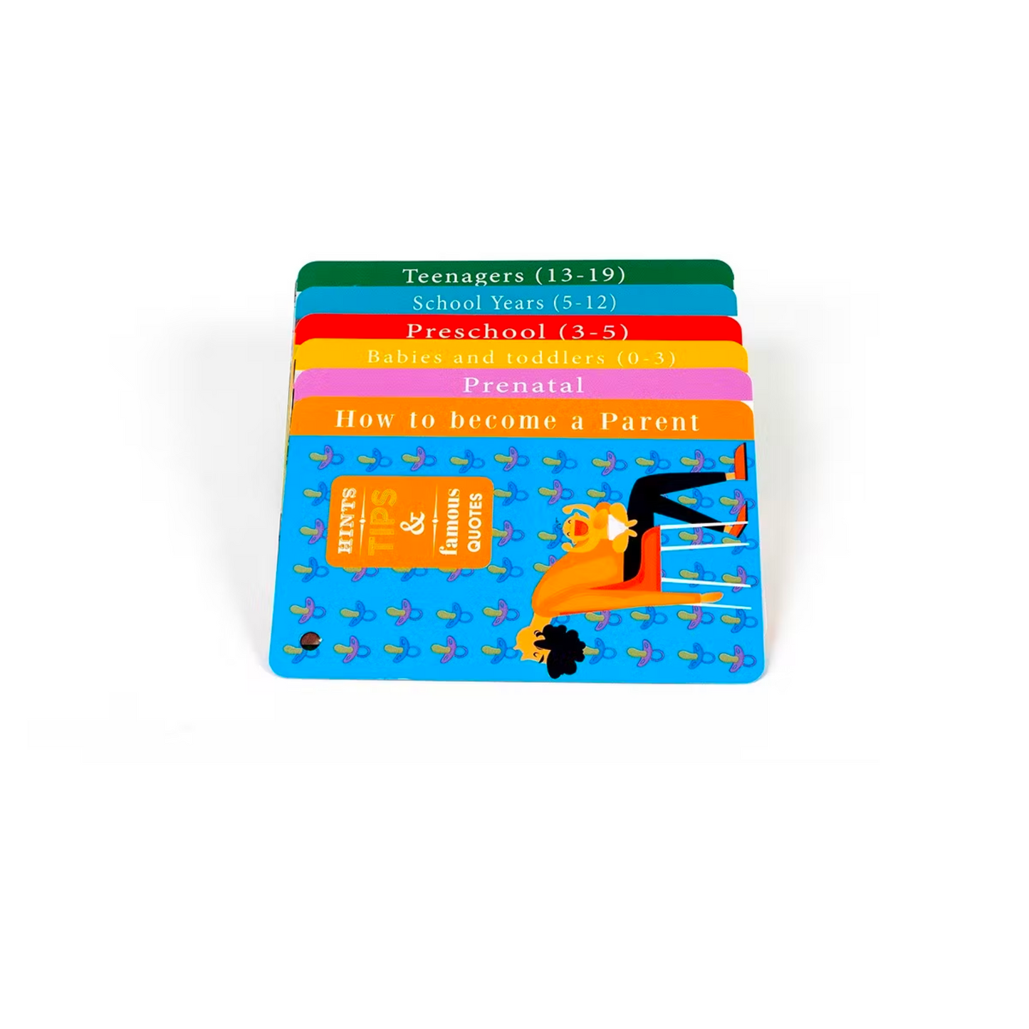 Deze unieke cadeauset bevat een paar hoogwaardige babysokjes voor als alle andere vies zijn. Bovendien is het gevuld met meer dan 25 kaarten die praktische tips en richtlijnen bieden, waardoor die late avonden/vroege ochtendvoedingen een beetje leuker worden.