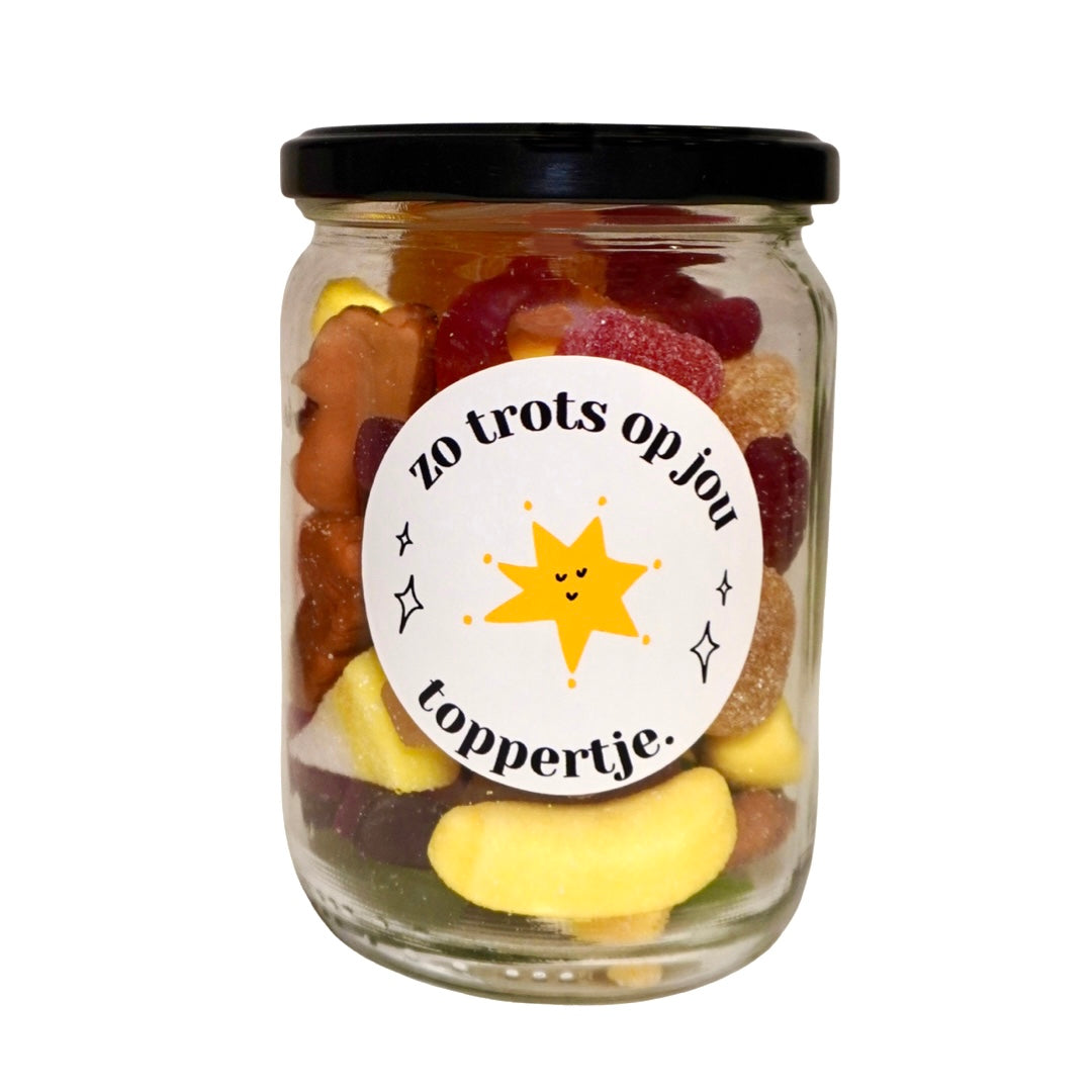 snoeppot candy jar altijd goed cadeau