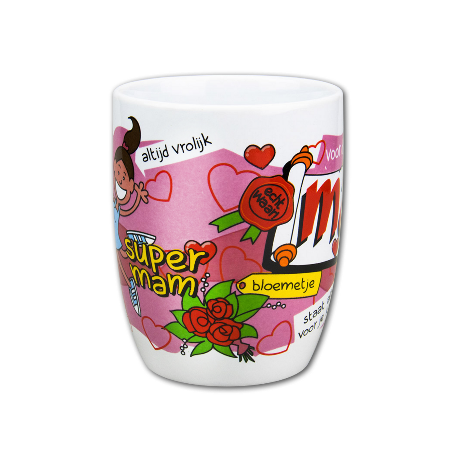 mama altijd vrolijk cadeau mok thee koffie altijd goed cadeau