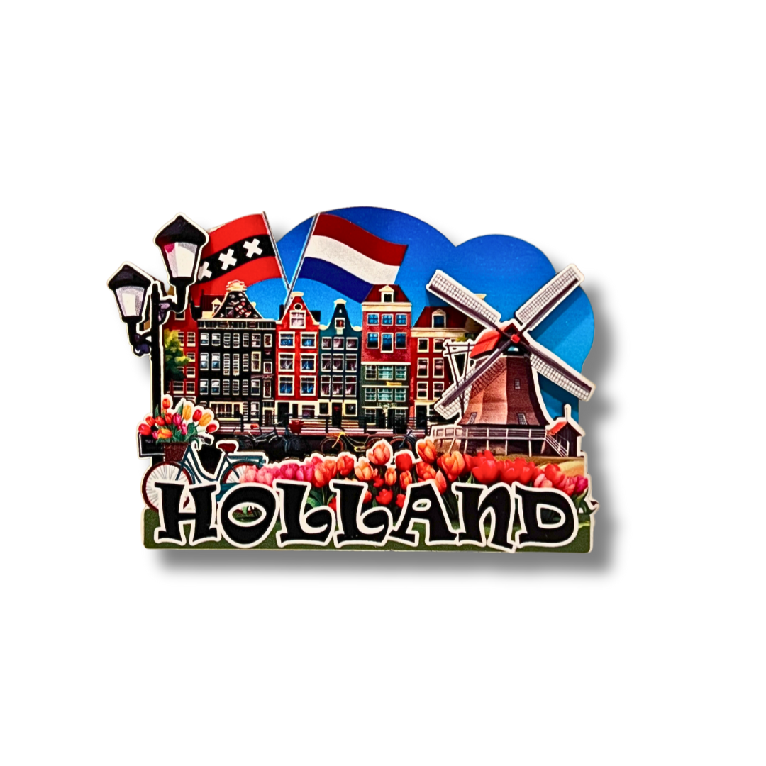 Op zoek naar een goed cadeau idee voor de Holland liefhebber? Deze giftbox is perfect! Dit is een cadeau voor elke gelegenheid! Verjaardag, Kerst, Sinterklaas of gewoon leuk om te geven. In deze box vind je magneten, een sleutelhanger, ansichtkaartje, klompjes en klein portemonneetje!