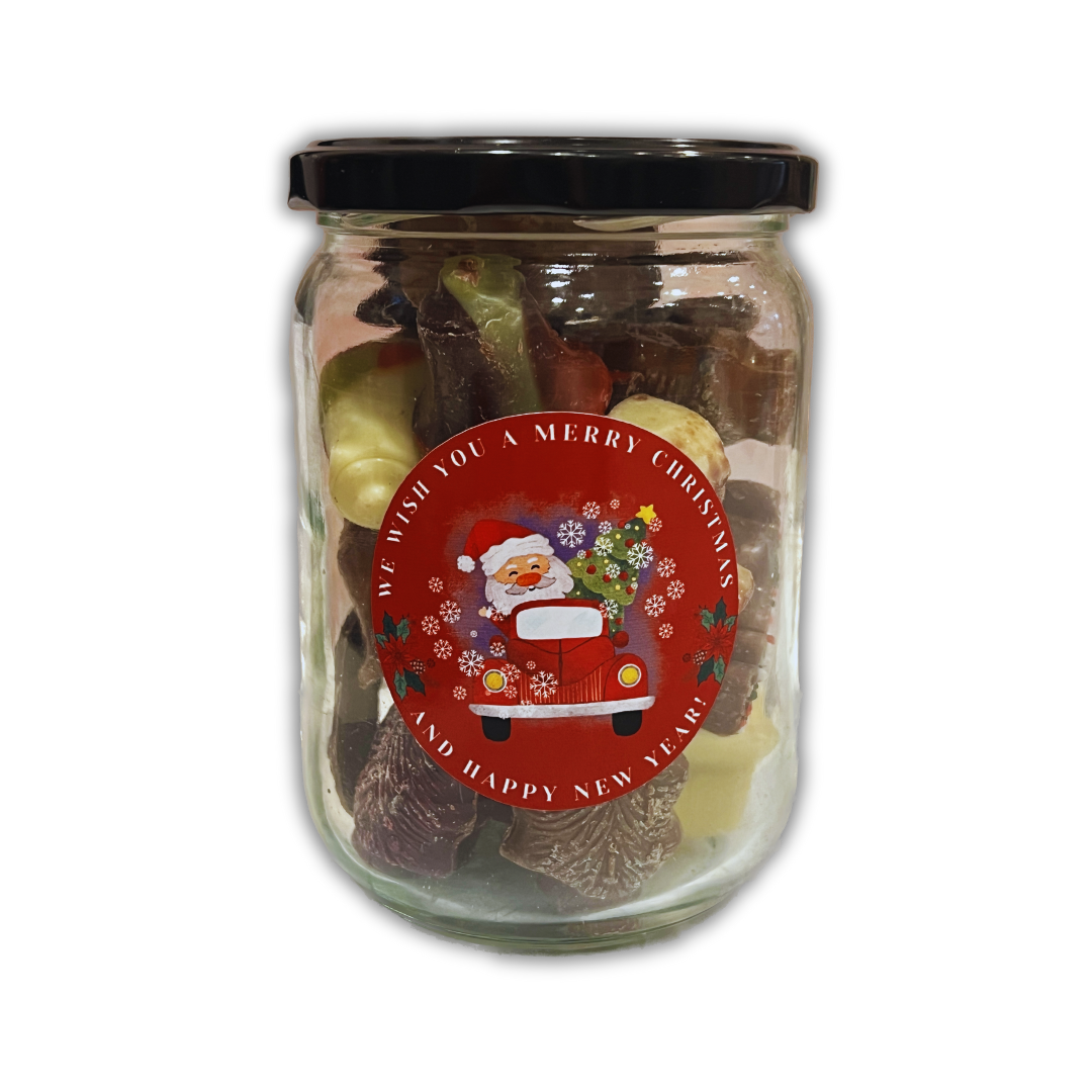 fijne feestdagen holidays bonbons luxe merry christmas and a happy new year fijne feestdagen en een gelukkig nieuwjaar zakelijk cadeau kado bedrijfscadeau bedrijven b2b personeelscadeau relatiegeschenken gepersonaliseerd kerst kerstmis kerstman sneeuw winter
