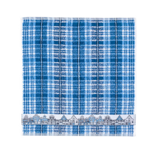 Breng een vleugje Nederlandse cultuur in je keuken met de keukendoeken met Delfts Blauwe Print van klassieke Amsterdamse grachten. De betaalbaarheid, bruikbaarheid en charmante ontwerp maakt de doek een must-have voor elke liefhebber van de Nederlandse cultuur of iedereen die een vleugje eigenzinnigheid wil toevoegen.