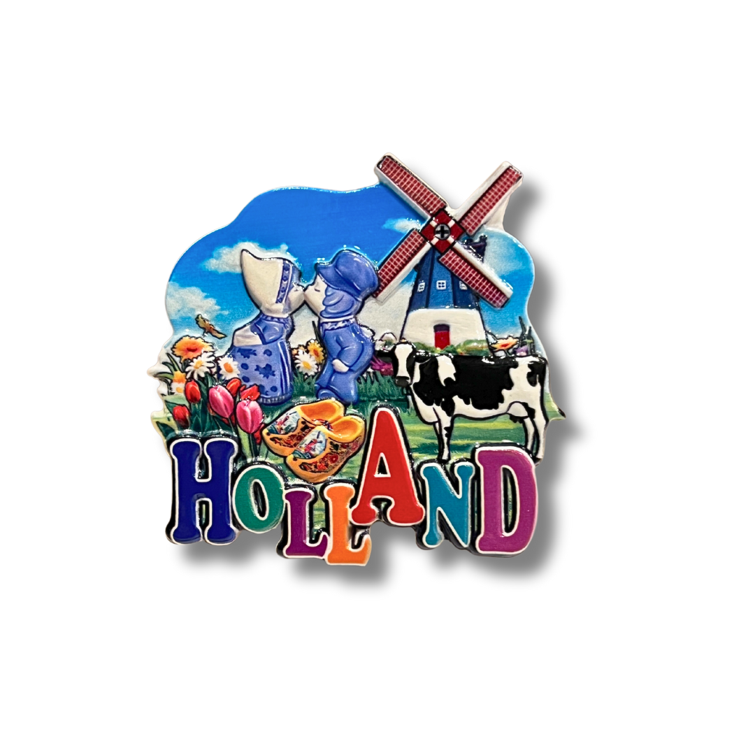 holland magneten magneet koelkastmagneet amsterdam delfts blauw molen tulp koe typisch hollands souvenir holland souvenir nederland amsterdam rotterdam kussend paar delftsblauw kado cadeau idee kado voor toerist klompen oranje klomp grachten fiets brug Deze magneten zijn onmisbaar op elk koelkastje. Super handig en een leuk cadeau voor vrienden of familie die in het buitenland wonen. Ook erg leuk om te geven als bedankje aan collega's of zakenrelaties.