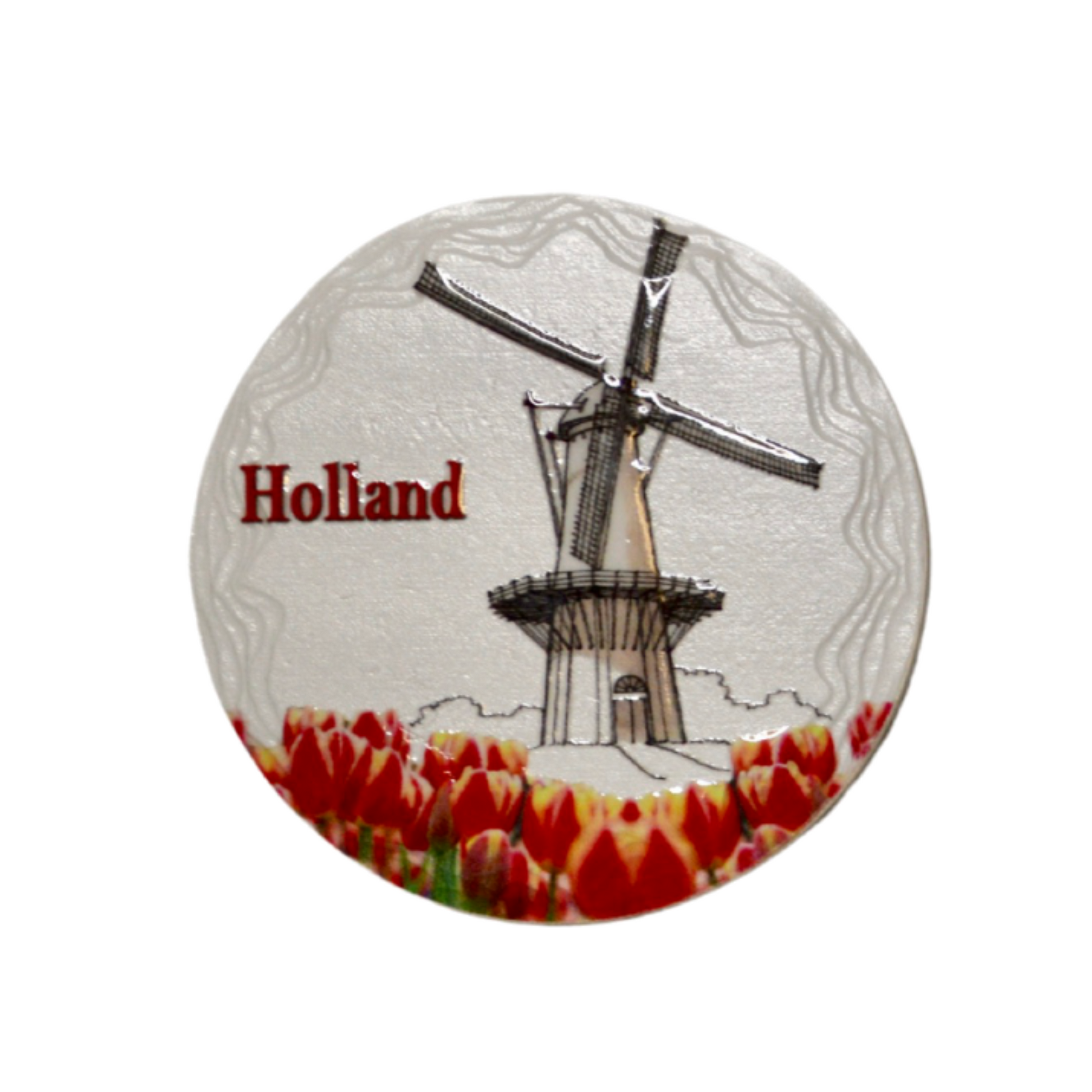 De koelkastmagneet is een uniek en leuk Holland souvenir. Deze magneet is een must-have voor iedereen die trots is op Nederland! Het is ook voorzien van een sterke magnetische achterkant, waardoor het zeker vast zal blijven zitten aan elke koelkast.