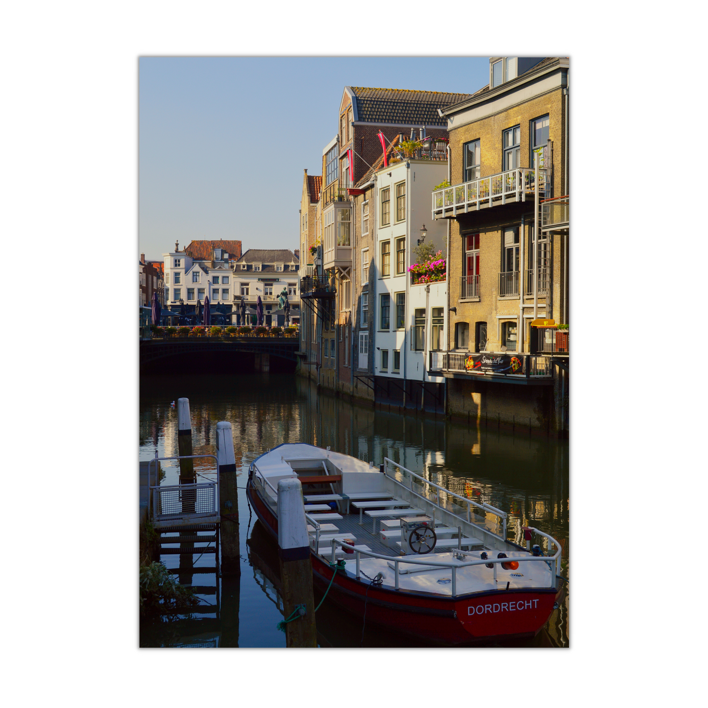 dordrecht ansichtkaarten grachten dordt 078 boot tourist toerist tour holland the netherlands nederland zuid holland