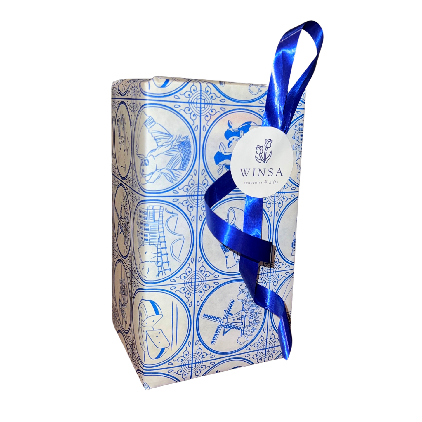 souvenirs delfts blauw delfts blue gift papier cadeauverpakking hollands nederland